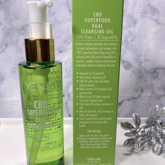 Yensa CBD Superfood Dual Cleansing Oil, NEW - Full Size 150 ml - Picture 4 of 12